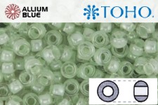 TOHO ラウンド Seed ビーズ (RR11-1065) 11/0 ラウンド - Mint Lined Crystal