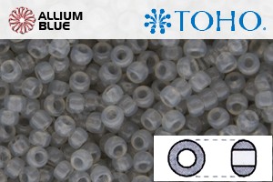 TOHO Round Seed Beads (RR15-1150) 15/0 Round Small - Translucent Grey