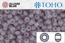TOHO Round Seed Beads (RR8-1151) 8/0 Round Medium - Translucent Light Amethyst