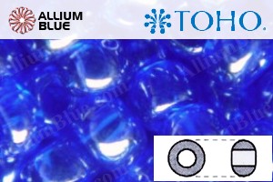 TOHO Round Seed Beads (RR11-116B) 11/0 Round - Transparent-Lustered Mid. Cobalt