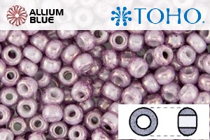 TOHO Round Seed Beads (RR8-1202) 8/0 Round Medium - Marbled Opaque Pink/Pink - 關閉視窗 >> 可點擊圖片