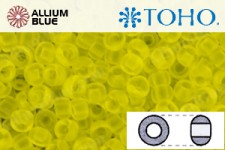 TOHO Round Seed Beads (RR11-12F) 11/0 Round - Lemon Yellow Transparent Matte