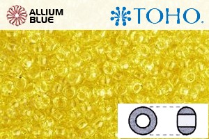 TOHO ラウンド Seed ビーズ (RR3-12) 3/0 ラウンド Extra Large - Transparent Lemon