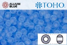 TOHO Round Seed Beads (RR11-13F) 11/0 Round - Transparent-Frosted Lt Sapphire