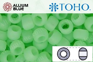 TOHO Round Seed Beads (RR15-144F) 15/0 Round Small - Ceylon Frosted Celery - 关闭视窗 >> 可点击图片