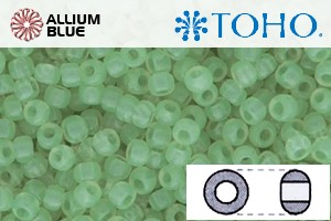 TOHO Round Seed Beads (RR3-156) 3/0 Round Extra Large - Translucent Jade Green Opal - 關閉視窗 >> 可點擊圖片