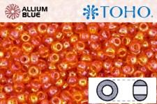 TOHO Round Seed Beads (RR3-174B) 3/0 Round Extra Large - Transparent-Rainbow Hyacinth