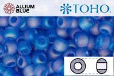 TOHO Round Seed Beads (RR8-178F) 8/0 Round Medium - Transparent-Rainbow Frosted Sapphire