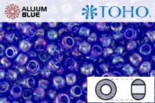 TOHO Round Seed Beads (RR11-178) 11/0 Round - Transparent-Rainbow Sapphire