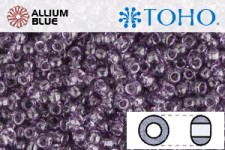 TOHO ラウンド Seed ビーズ (RR15-19) 15/0 ラウンド Small - Transparent Sugar Plum