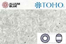 TOHO ラウンド Seed ビーズ (RR15-1) 15/0 ラウンド Small - Transparent Crystal