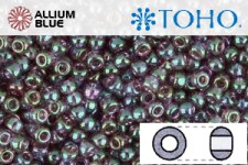 TOHO Round Seed Beads (RR11-206) 11/0 Round - Gold-Lustered Hydrangea