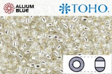 TOHO ラウンド Seed ビーズ (RR11-21) 11/0 ラウンド - Silver-Lined Crystal