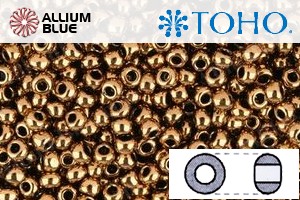 TOHO Round Seed Beads (RR6-221) 6/0 Round Large - Bronze - 關閉視窗 >> 可點擊圖片