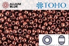 TOHO Round Seed Beads (RR11-222) 11/0 Round - Dk Bronze