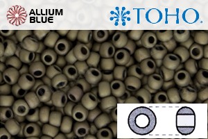 TOHO Round Seed Beads (RR3-223F) 3/0 Round Extra Large - Frosted Antique Bronze - 關閉視窗 >> 可點擊圖片