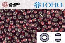 TOHO Round Seed Beads (RR11-25D) 11/0 Round - Silver-Lined Garnet
