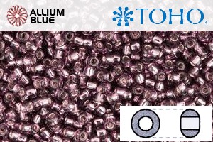 TOHO Round Seed Beads (RR6-26B) 6/0 Round Large - Silver-Lined Med Amethyst - 关闭视窗 >> 可点击图片