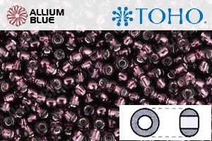 TOHO Round Seed Beads (RR11-26C) 11/0 Round - Silver-Lined Amethyst - 關閉視窗 >> 可點擊圖片