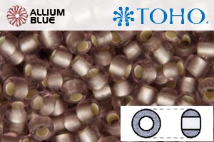 TOHO Round Seed Beads (RR11-26F) 11/0 Round - Silver-Lined Frosted Lt Amethyst - 關閉視窗 >> 可點擊圖片