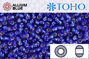 TOHO Round Seed Beads (RR15-28) 15/0 Round Small - Silver-Lined Cobalt - Haga Click en la Imagen para Cerrar