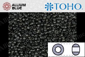 TOHO Round Seed Beads (RR11-282) 11/0 Round - Inside-Color Gray/Gun Metal-Lined - 關閉視窗 >> 可點擊圖片