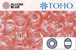 TOHO Round Seed Beads (RR8-290) 8/0 Round Medium - Transparent-Lustered Rose