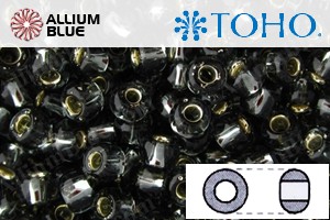 TOHO Round Seed Beads (RR11-29C) 11/0 Round - Dark Black Diamond Silver Lined - 關閉視窗 >> 可點擊圖片