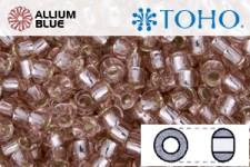 TOHO Round Seed Beads (RR8-31) 8/0 Round Medium - Silver-Lined Rosaline