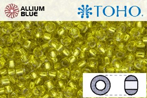 TOHO Round Seed Beads (RR6-32) 6/0 Round Large - Silver-Lined Lemon - Haga Click en la Imagen para Cerrar