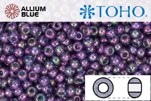 TOHO Round Seed Beads (RR3-328) 3/0 Round Extra Large - Gold-Lustered Moon Shadow - 關閉視窗 >> 可點擊圖片