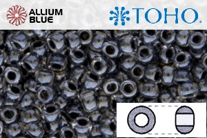 TOHO Round Seed Beads (RR11-344) 11/0 Round - Black Lined Crystal - Click Image to Close
