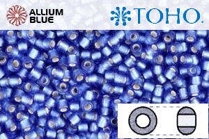 TOHO Round Seed Beads (RR6-35F) 6/0 Round Large - Silver-Lined Frosted Sapphire - 关闭视窗 >> 可点击图片