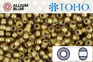 TOHO Round Seed Beads (RR8-375) 8/0 Round Medium - Inside-Color Topaz/Lt Gray-Lined - 關閉視窗 >> 可點擊圖片