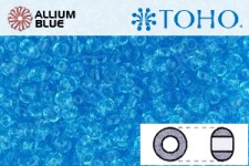 TOHO ラウンド Seed ビーズ (RR11-3) 11/0 ラウンド - Transparent Aquamarine
