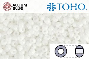 TOHO Round Seed Beads (RR11-41) 11/0 Round - Opaque White - 關閉視窗 >> 可點擊圖片