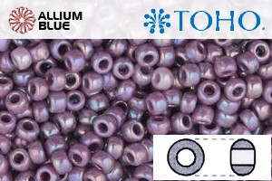 TOHO Round Seed Beads (RR11-412) 11/0 Round - Opaque-Rainbow Lavender