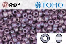 TOHO Round Seed Beads (RR8-408) 8/0 Round Medium - Opaque-Rainbow Navy Blue