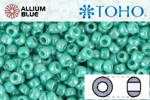 TOHO Round Seed Beads (RR11-413) 11/0 Round - Opaque-Rainbow Turquoise - 關閉視窗 >> 可點擊圖片