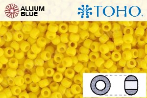 TOHO Round Seed Beads (RR11-42BF) 11/0 Round - Opaque-Frosted Sunshine - Click Image to Close