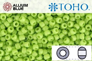 TOHO Round Seed Beads (RR11-44) 11/0 Round - Opaque Sour Apple - 關閉視窗 >> 可點擊圖片