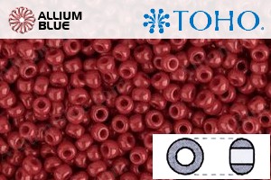 TOHO Round Seed Beads (RR11-45) 11/0 Round - Opaque Pepper Red - 關閉視窗 >> 可點擊圖片