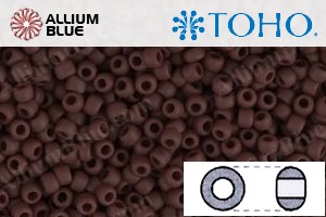 TOHO Round Seed Beads (RR11-46F) 11/0 Round - Opaque-Frosted Oxblood - 關閉視窗 >> 可點擊圖片