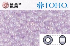 TOHO Round Seed Beads (RR15-477) 15/0 Round Small - Dyed-Rainbow Lavender Mist