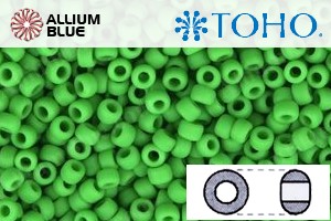 TOHO Round Seed Beads (RR11-47F) 11/0 Round - Opaque-Frosted Mint Green - 關閉視窗 >> 可點擊圖片