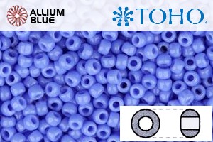 TOHO Round Seed Beads (RR6-48L) 6/0 Round Large - Opaque Periwinkle - 关闭视窗 >> 可点击图片
