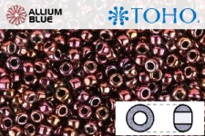 TOHO ラウンド Seed ビーズ (RR6-502) 6/0 ラウンド Large - Higher-Metallic Amethyst