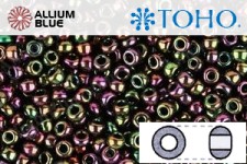 TOHO ラウンド Seed ビーズ (RR11-509) 11/0 ラウンド - Higher-Metallic Iris - Purple/Green