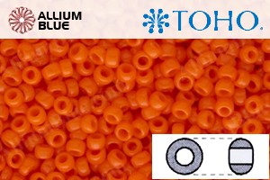 TOHO Round Seed Beads (RR15-50A) 15/0 Round Small - Bright Orange Opaque - 關閉視窗 >> 可點擊圖片