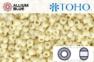 TOHO Round Seed Beads (RR6-51F) 6/0 Round Large - Opaque-Frosted Lt Beige - 关闭视窗 >> 可点击图片